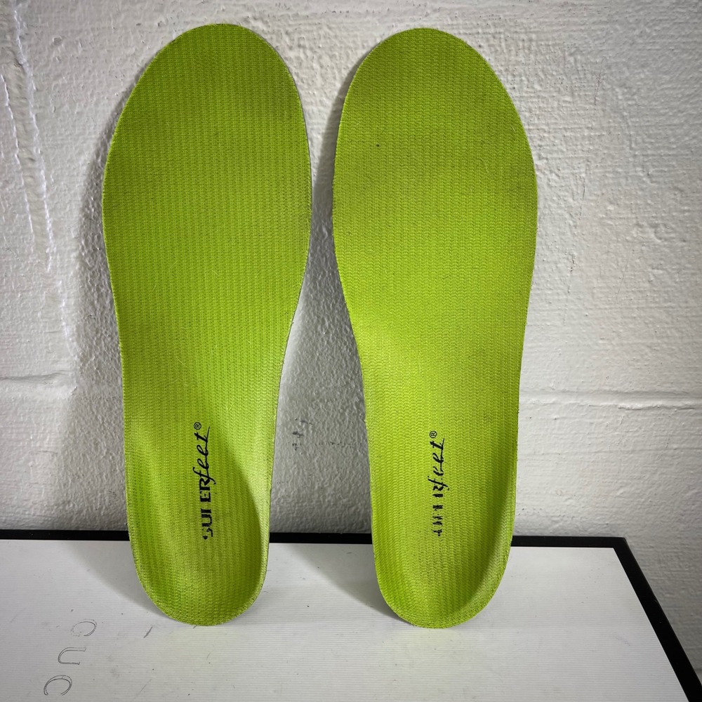 Superfeet Insoles Green All Purpose Arch Support Men's 7.5-9 Women's 8.5-10
